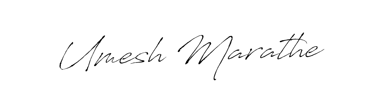 How to make Umesh Marathe name signature. Use Antro_Vectra style for creating short signs online. This is the latest handwritten sign. Umesh Marathe signature style 6 images and pictures png