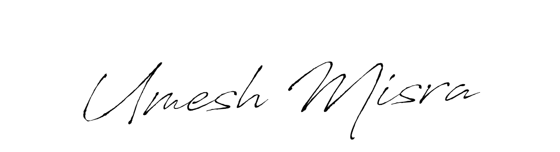 Umesh Misra stylish signature style. Best Handwritten Sign (Antro_Vectra) for my name. Handwritten Signature Collection Ideas for my name Umesh Misra. Umesh Misra signature style 6 images and pictures png