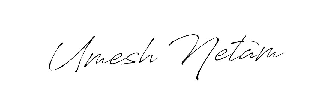 The best way (Antro_Vectra) to make a short signature is to pick only two or three words in your name. The name Umesh Netam include a total of six letters. For converting this name. Umesh Netam signature style 6 images and pictures png