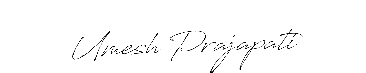 Umesh Prajapati stylish signature style. Best Handwritten Sign (Antro_Vectra) for my name. Handwritten Signature Collection Ideas for my name Umesh Prajapati. Umesh Prajapati signature style 6 images and pictures png