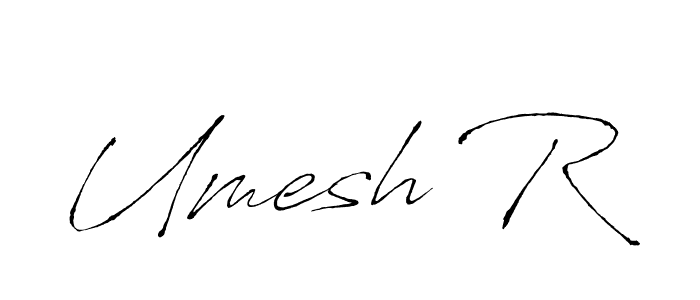 Similarly Antro_Vectra is the best handwritten signature design. Signature creator online .You can use it as an online autograph creator for name Umesh R. Umesh R signature style 6 images and pictures png