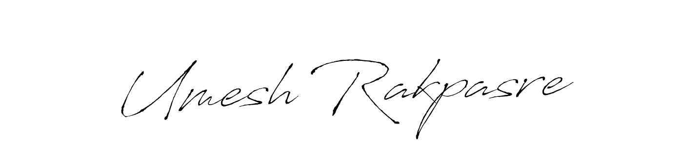 Antro_Vectra is a professional signature style that is perfect for those who want to add a touch of class to their signature. It is also a great choice for those who want to make their signature more unique. Get Umesh Rakpasre name to fancy signature for free. Umesh Rakpasre signature style 6 images and pictures png