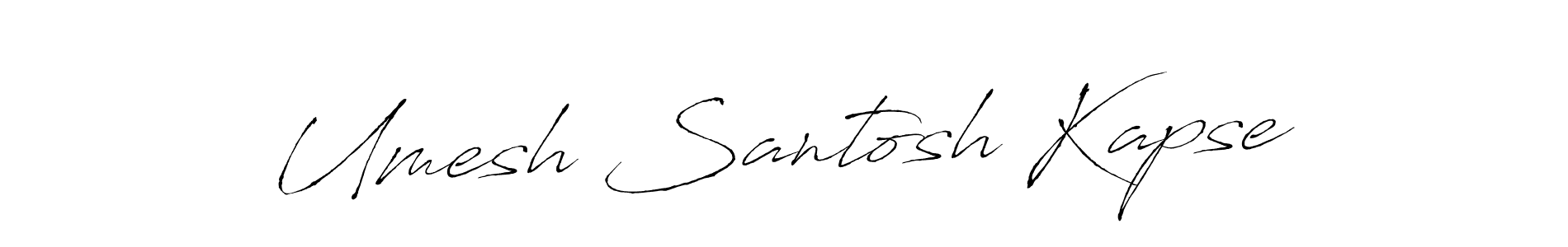 This is the best signature style for the Umesh Santosh Kapse name. Also you like these signature font (Antro_Vectra). Mix name signature. Umesh Santosh Kapse signature style 6 images and pictures png