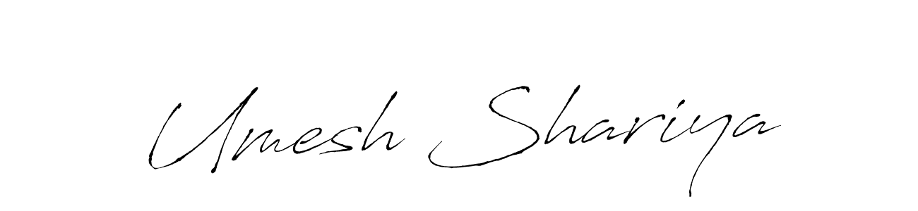 Make a beautiful signature design for name Umesh Shariya. With this signature (Antro_Vectra) style, you can create a handwritten signature for free. Umesh Shariya signature style 6 images and pictures png