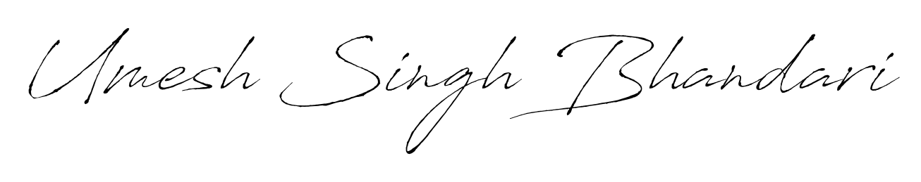 Achieve flawless digital penmanship with Umesh Singh Bhandari name in Antro_Vectra font. The perfect tool for creating online signatures. Umesh Singh Bhandari signature style 6 images and pictures png