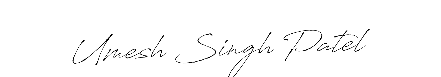 Create a beautiful signature design for name Umesh Singh Patel. With this signature (Antro_Vectra) fonts, you can make a handwritten signature for free. Umesh Singh Patel signature style 6 images and pictures png