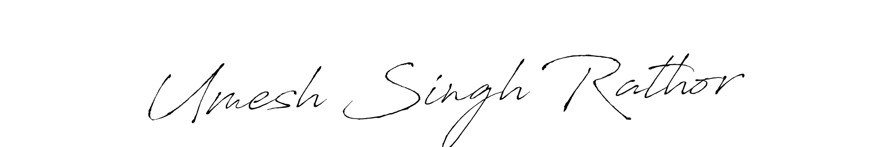How to make Umesh Singh Rathor name signature. Use Antro_Vectra style for creating short signs online. This is the latest handwritten sign. Umesh Singh Rathor signature style 6 images and pictures png