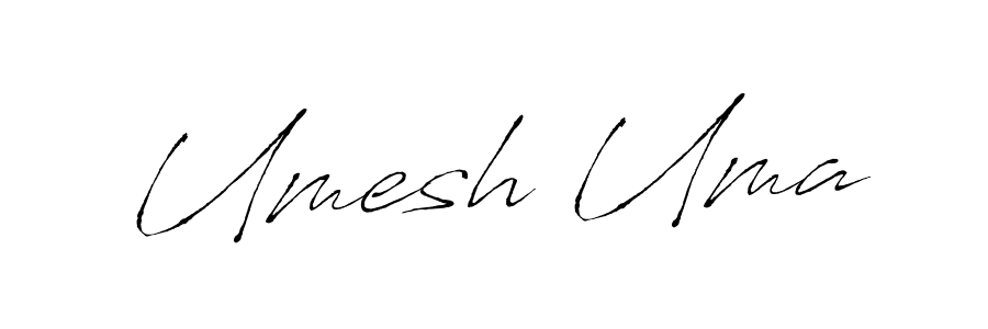 How to make Umesh Uma name signature. Use Antro_Vectra style for creating short signs online. This is the latest handwritten sign. Umesh Uma signature style 6 images and pictures png