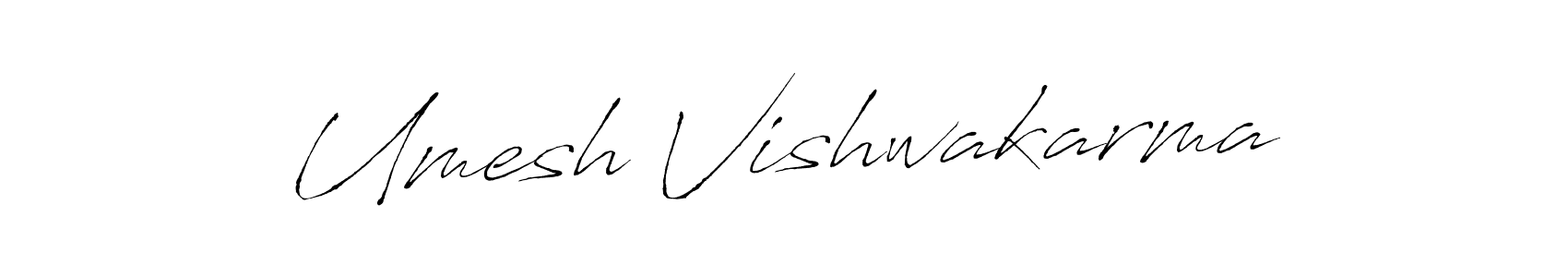 Create a beautiful signature design for name Umesh Vishwakarma. With this signature (Antro_Vectra) fonts, you can make a handwritten signature for free. Umesh Vishwakarma signature style 6 images and pictures png