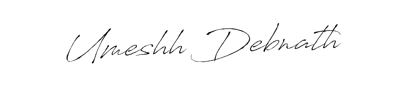 Create a beautiful signature design for name Umeshh Debnath. With this signature (Antro_Vectra) fonts, you can make a handwritten signature for free. Umeshh Debnath signature style 6 images and pictures png