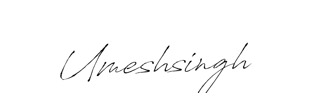 Design your own signature with our free online signature maker. With this signature software, you can create a handwritten (Antro_Vectra) signature for name Umeshsingh. Umeshsingh signature style 6 images and pictures png