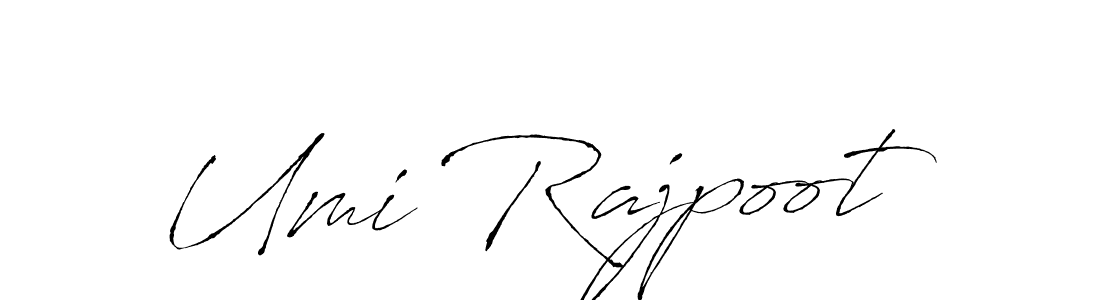 Create a beautiful signature design for name Umi Rajpoot. With this signature (Antro_Vectra) fonts, you can make a handwritten signature for free. Umi Rajpoot signature style 6 images and pictures png