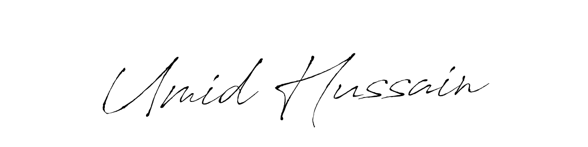 The best way (Antro_Vectra) to make a short signature is to pick only two or three words in your name. The name Umid Hussain include a total of six letters. For converting this name. Umid Hussain signature style 6 images and pictures png