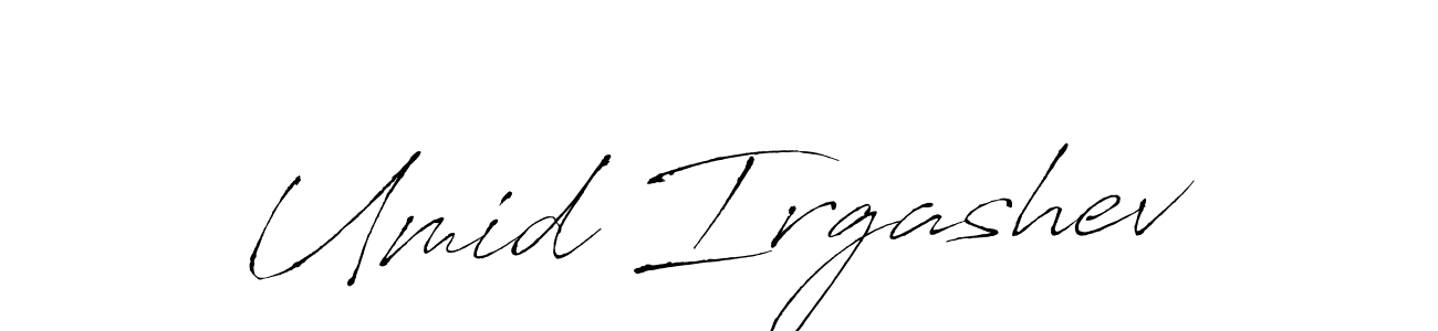 Also we have Umid Irgashev name is the best signature style. Create professional handwritten signature collection using Antro_Vectra autograph style. Umid Irgashev signature style 6 images and pictures png