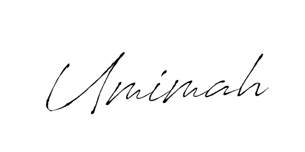 Umimah stylish signature style. Best Handwritten Sign (Antro_Vectra) for my name. Handwritten Signature Collection Ideas for my name Umimah. Umimah signature style 6 images and pictures png