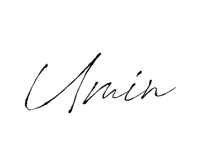 The best way (Antro_Vectra) to make a short signature is to pick only two or three words in your name. The name Umin include a total of six letters. For converting this name. Umin signature style 6 images and pictures png