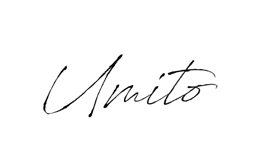 How to make Umito signature? Antro_Vectra is a professional autograph style. Create handwritten signature for Umito name. Umito signature style 6 images and pictures png