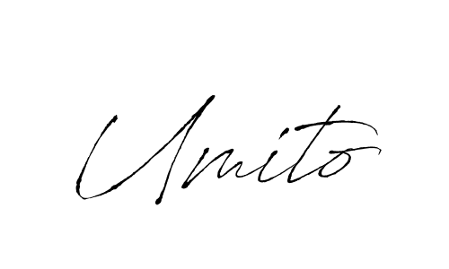 Create a beautiful signature design for name Umito. With this signature (Antro_Vectra) fonts, you can make a handwritten signature for free. Umito signature style 6 images and pictures png