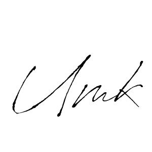 Design your own signature with our free online signature maker. With this signature software, you can create a handwritten (Antro_Vectra) signature for name Umk. Umk signature style 6 images and pictures png