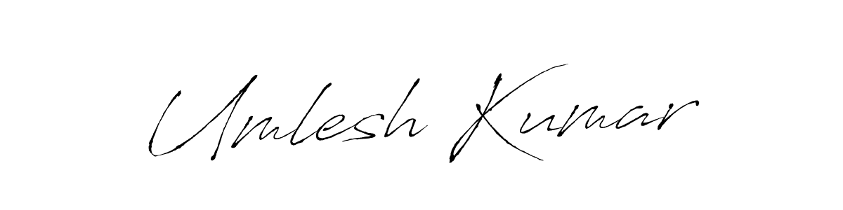 Create a beautiful signature design for name Umlesh Kumar. With this signature (Antro_Vectra) fonts, you can make a handwritten signature for free. Umlesh Kumar signature style 6 images and pictures png