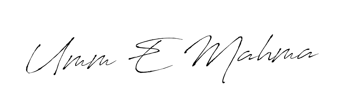 Also You can easily find your signature by using the search form. We will create Umm E Mahma name handwritten signature images for you free of cost using Antro_Vectra sign style. Umm E Mahma signature style 6 images and pictures png