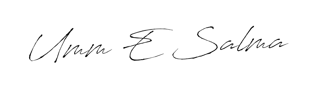 Also You can easily find your signature by using the search form. We will create Umm E Salma name handwritten signature images for you free of cost using Antro_Vectra sign style. Umm E Salma signature style 6 images and pictures png