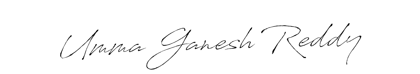 Umma Ganesh Reddy stylish signature style. Best Handwritten Sign (Antro_Vectra) for my name. Handwritten Signature Collection Ideas for my name Umma Ganesh Reddy. Umma Ganesh Reddy signature style 6 images and pictures png
