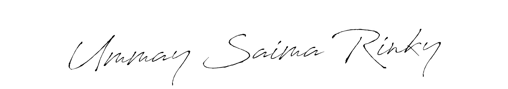 How to make Ummay Saima Rinky signature? Antro_Vectra is a professional autograph style. Create handwritten signature for Ummay Saima Rinky name. Ummay Saima Rinky signature style 6 images and pictures png