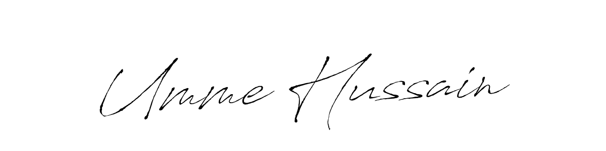 Also we have Umme Hussain name is the best signature style. Create professional handwritten signature collection using Antro_Vectra autograph style. Umme Hussain signature style 6 images and pictures png