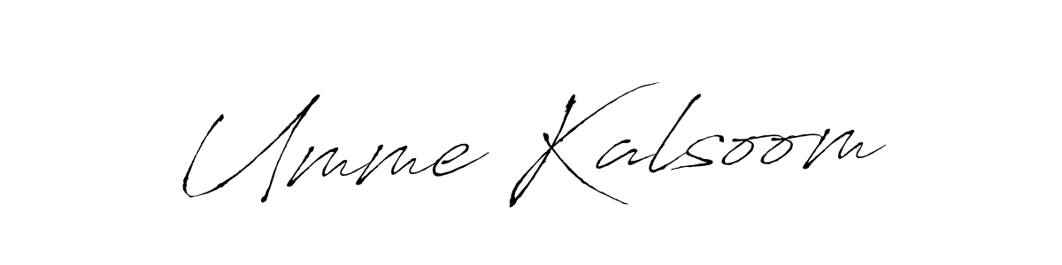 Make a beautiful signature design for name Umme Kalsoom. With this signature (Antro_Vectra) style, you can create a handwritten signature for free. Umme Kalsoom signature style 6 images and pictures png