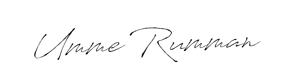 It looks lik you need a new signature style for name Umme Rumman. Design unique handwritten (Antro_Vectra) signature with our free signature maker in just a few clicks. Umme Rumman signature style 6 images and pictures png