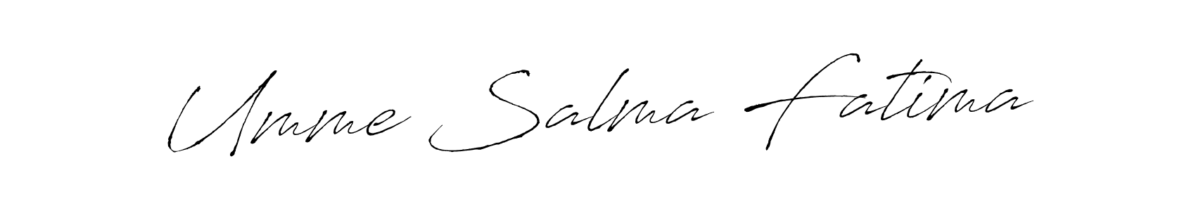 Make a beautiful signature design for name Umme Salma Fatima. With this signature (Antro_Vectra) style, you can create a handwritten signature for free. Umme Salma Fatima signature style 6 images and pictures png