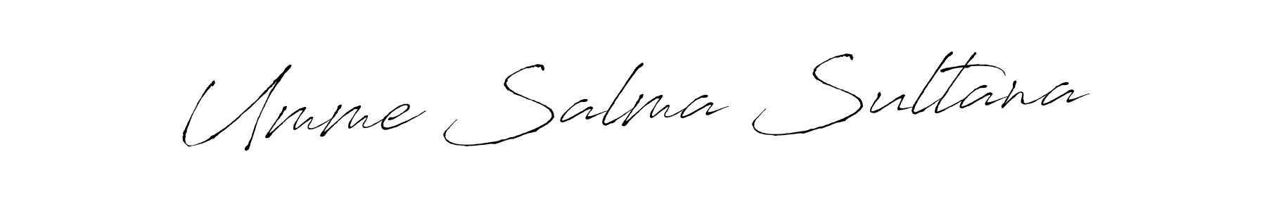 Make a beautiful signature design for name Umme Salma Sultana. With this signature (Antro_Vectra) style, you can create a handwritten signature for free. Umme Salma Sultana signature style 6 images and pictures png