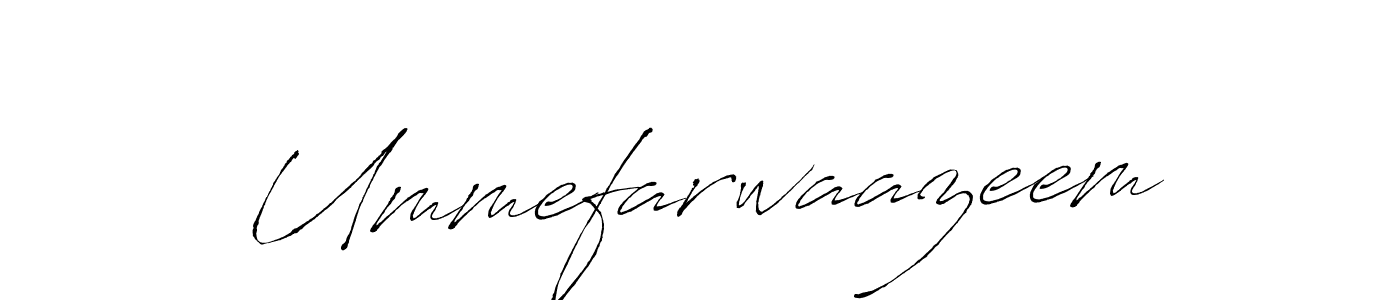 It looks lik you need a new signature style for name Ummefarwaazeem. Design unique handwritten (Antro_Vectra) signature with our free signature maker in just a few clicks. Ummefarwaazeem signature style 6 images and pictures png