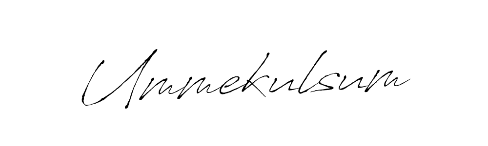 Create a beautiful signature design for name Ummekulsum. With this signature (Antro_Vectra) fonts, you can make a handwritten signature for free. Ummekulsum signature style 6 images and pictures png