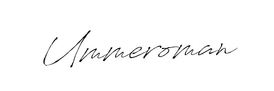 Antro_Vectra is a professional signature style that is perfect for those who want to add a touch of class to their signature. It is also a great choice for those who want to make their signature more unique. Get Ummeroman name to fancy signature for free. Ummeroman signature style 6 images and pictures png