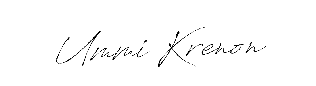 Also we have Ummi Krenon name is the best signature style. Create professional handwritten signature collection using Antro_Vectra autograph style. Ummi Krenon signature style 6 images and pictures png