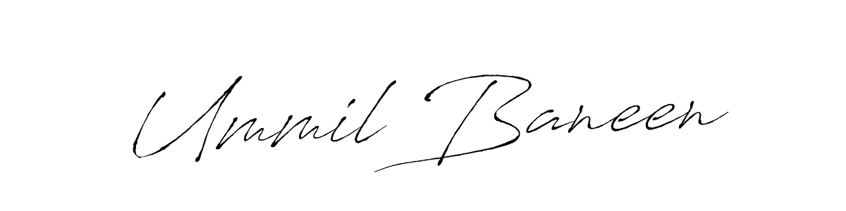 Also we have Ummil Baneen name is the best signature style. Create professional handwritten signature collection using Antro_Vectra autograph style. Ummil Baneen signature style 6 images and pictures png