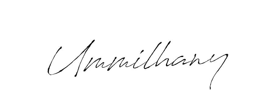 How to make Ummilhany signature? Antro_Vectra is a professional autograph style. Create handwritten signature for Ummilhany name. Ummilhany signature style 6 images and pictures png