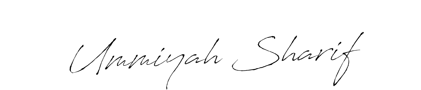 Also You can easily find your signature by using the search form. We will create Ummiyah Sharif name handwritten signature images for you free of cost using Antro_Vectra sign style. Ummiyah Sharif signature style 6 images and pictures png