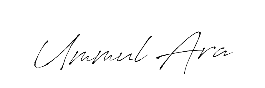 You should practise on your own different ways (Antro_Vectra) to write your name (Ummul Ara) in signature. don't let someone else do it for you. Ummul Ara signature style 6 images and pictures png