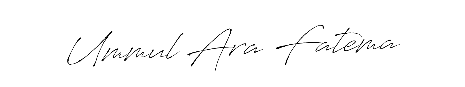 The best way (Antro_Vectra) to make a short signature is to pick only two or three words in your name. The name Ummul Ara Fatema include a total of six letters. For converting this name. Ummul Ara Fatema signature style 6 images and pictures png