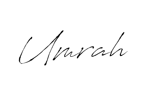 Design your own signature with our free online signature maker. With this signature software, you can create a handwritten (Antro_Vectra) signature for name Umrah. Umrah signature style 6 images and pictures png