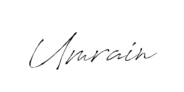 How to make Umrain name signature. Use Antro_Vectra style for creating short signs online. This is the latest handwritten sign. Umrain signature style 6 images and pictures png