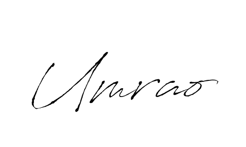 Antro_Vectra is a professional signature style that is perfect for those who want to add a touch of class to their signature. It is also a great choice for those who want to make their signature more unique. Get Umrao name to fancy signature for free. Umrao signature style 6 images and pictures png