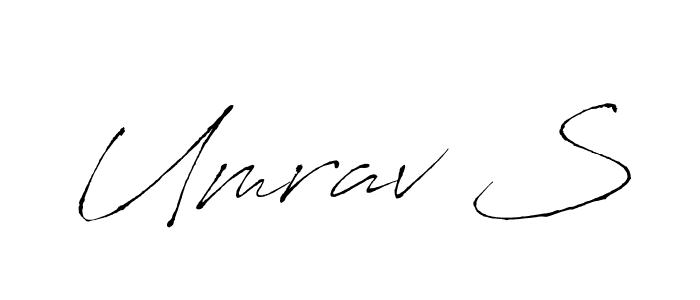 You can use this online signature creator to create a handwritten signature for the name Umrav S. This is the best online autograph maker. Umrav S signature style 6 images and pictures png