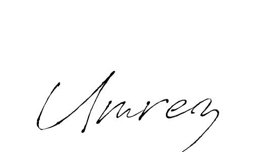 Also we have Umrez name is the best signature style. Create professional handwritten signature collection using Antro_Vectra autograph style. Umrez signature style 6 images and pictures png