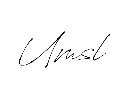 Also You can easily find your signature by using the search form. We will create Umsl name handwritten signature images for you free of cost using Antro_Vectra sign style. Umsl signature style 6 images and pictures png