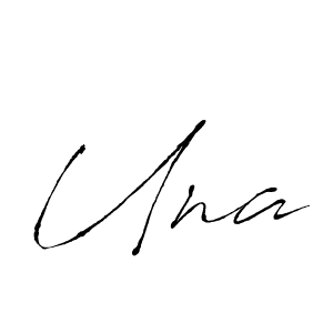 Use a signature maker to create a handwritten signature online. With this signature software, you can design (Antro_Vectra) your own signature for name Una. Una signature style 6 images and pictures png