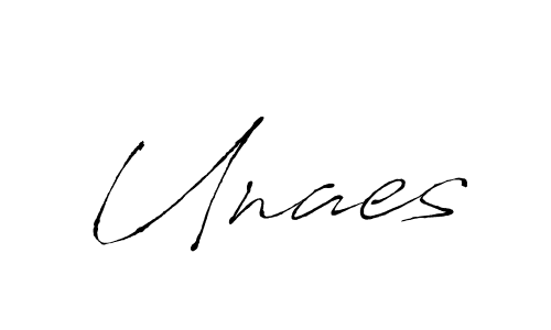 Create a beautiful signature design for name Unaes. With this signature (Antro_Vectra) fonts, you can make a handwritten signature for free. Unaes signature style 6 images and pictures png